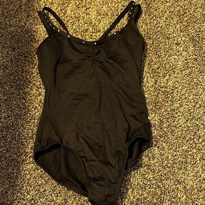 Black Studded Leotard